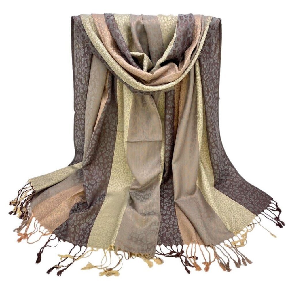Striped Leopard Scarf